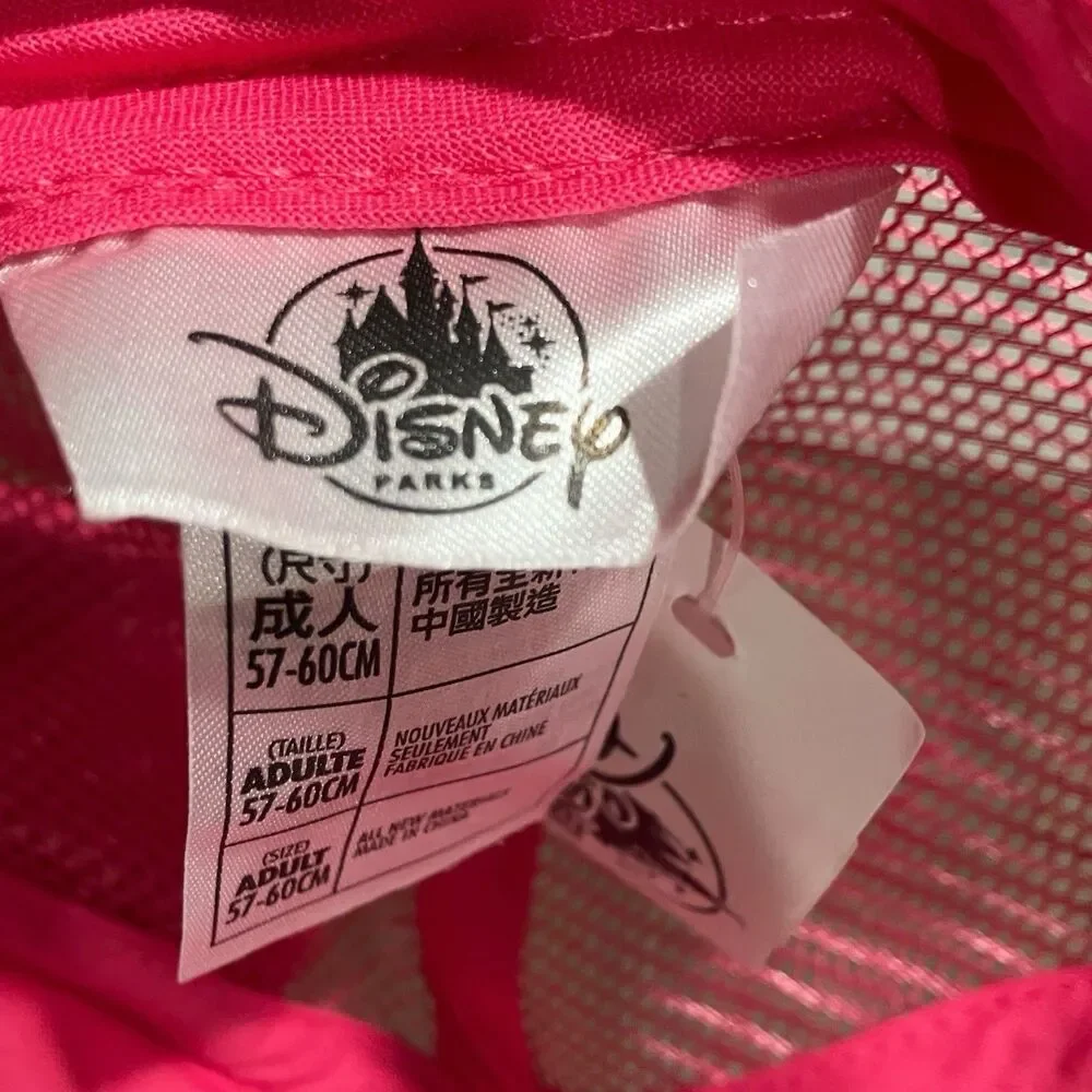Disney Parks Lotso Hat Womens Pink Toy Story Bear Ears Mesh Trucker Snapback Cap